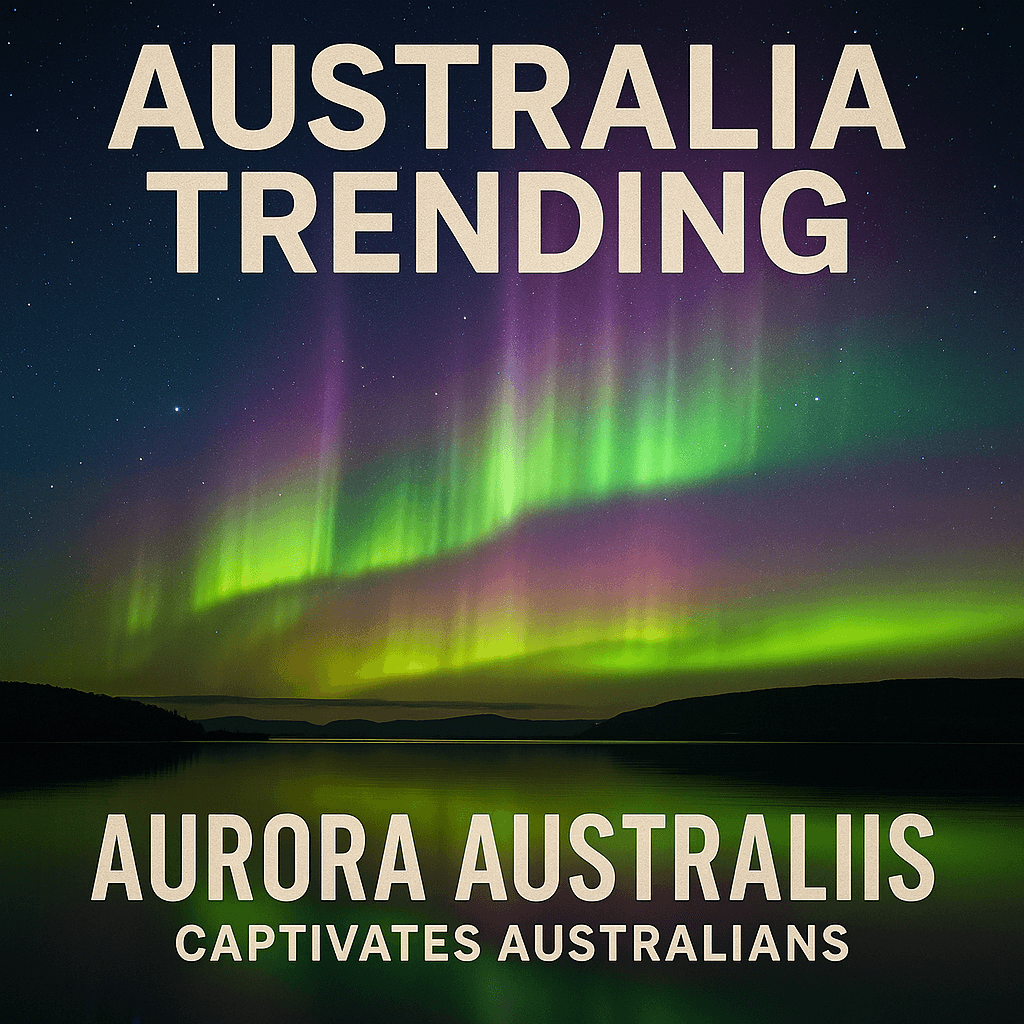 Thumbnail for Aurora Australis Captivates Australians — Southern Lights Forecast Spikes Searches